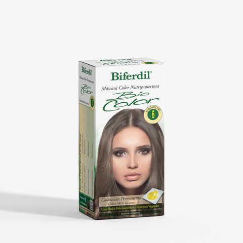 Biferdil Coloración Bio Color Máscara Nutriprotectora color Rubio Oscuro KIT