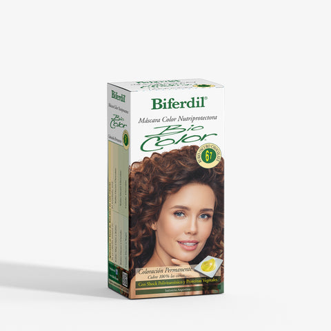 Biferdil Coloración Bio Color Máscara Nutriprotectora color Rubio Oscuro Chocolate KIT