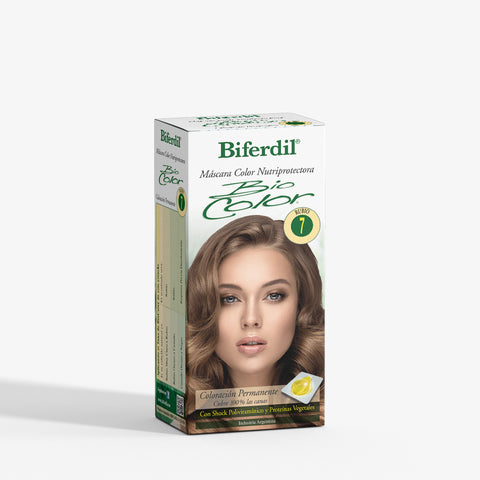 Biferdil Coloración Bio Color Máscara Nutriprotectora color Rubio KIT