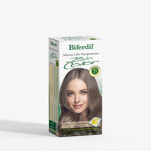 Biferdil Coloración Bio Color Máscara Nutriprotectora color Rubio Ceniza KIT