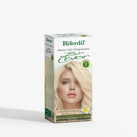 Biferdil Coloración Bio Color Máscara Nutriprotectora color Aclarante KIT