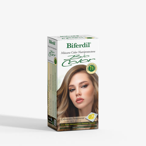 Biferdil Coloración Bio Color Máscara Nutriprotectora color Rubio Chocolate Dorado KIT