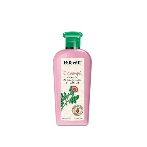 Biferdil CHAMPÚ CON ACEITE DE ROSA MOSQUETA ORGÁNICO 255 ml