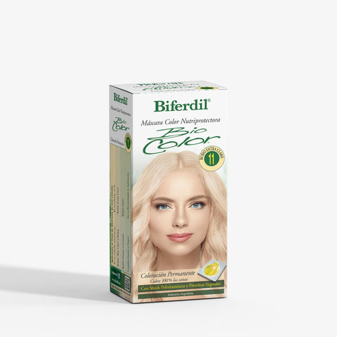 Biferdil Coloración Bio Color Máscara Nutriprotectora color Rubio Extra Claro KIT