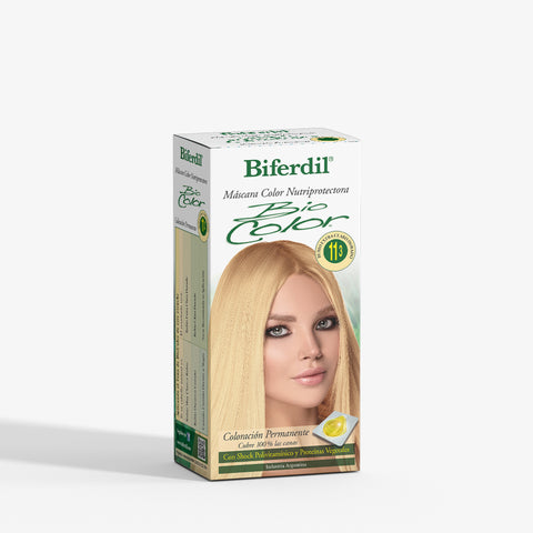 Biferdil Coloración Bio Color Máscara Nutriprotectora color Rubio Extra Claro Dorado KIT