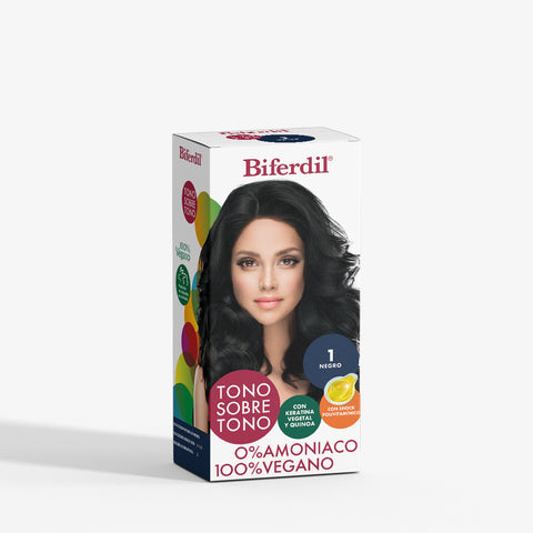 Biferdil Coloración Tono sobre Tono color Negro KIT