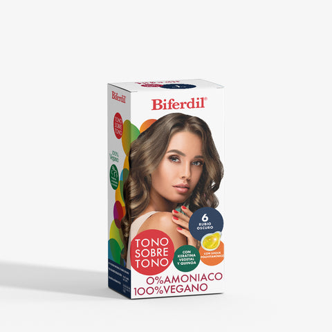 Biferdil Coloración Tono sobre Tono color Rubio Oscuro KIT