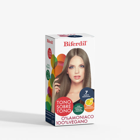 Biferdil Coloración Tono sobre Tono color Rubio KIT